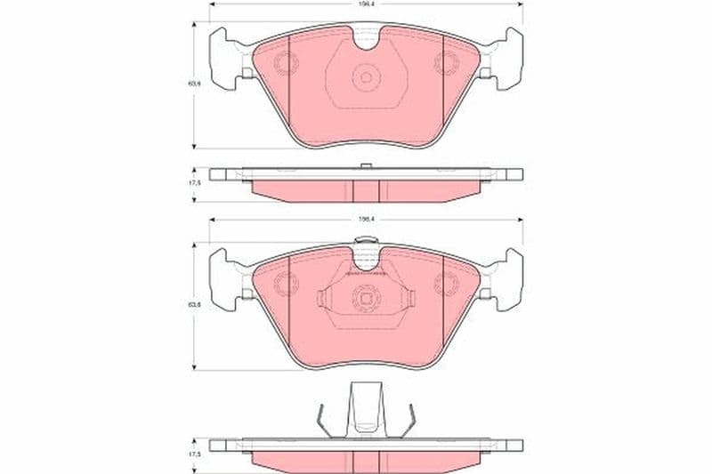 set placute frana,frana disc TRW GDB1619