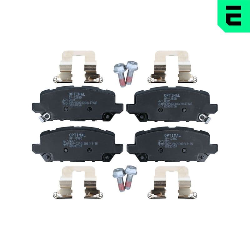 set placute frana,frana disc OPTIMAL BP-12890