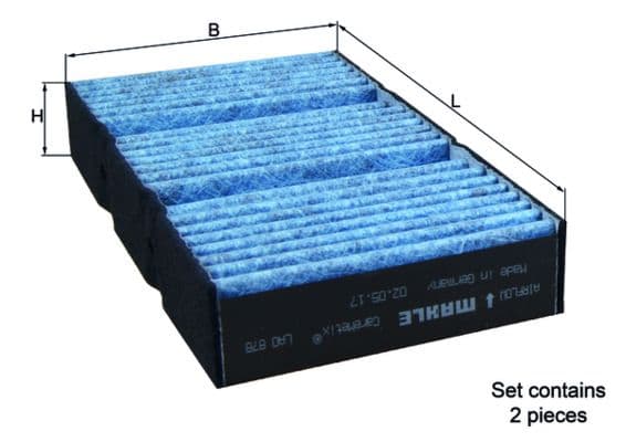 Filtru, aer habitaclu MAHLE CareMetix® LAO 878/S