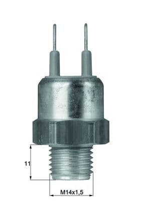 Comutator temperatura, ventilator radiator MAHLE TSW 25D