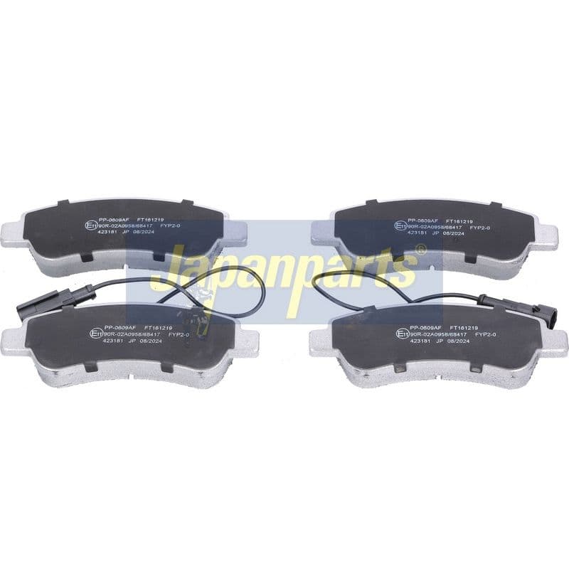 set placute frana,frana disc JAPANPARTS PP-0609AF