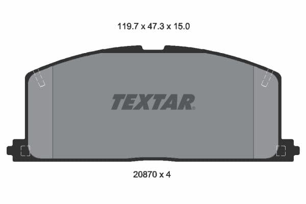 set placute frana,frana disc TEXTAR 2087001