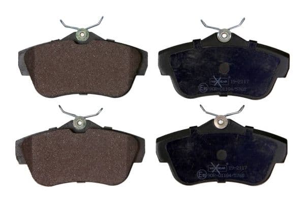set placute frana,frana disc MAXGEAR 19-2117