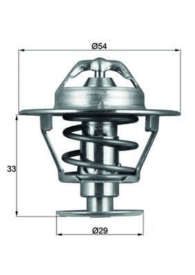 termostat,lichid racire MAHLE BEHR TX 86 76D
