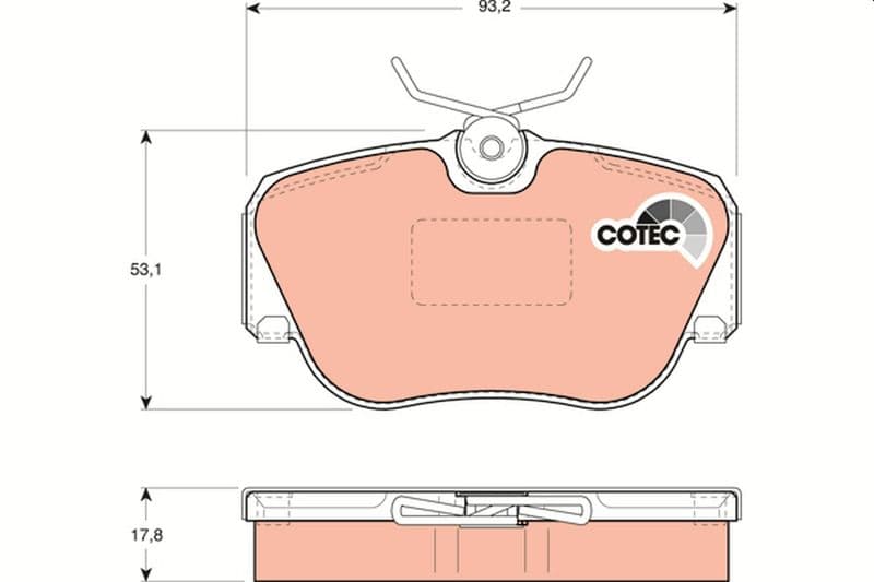 set placute frana,frana disc TRW COTEC GDB817