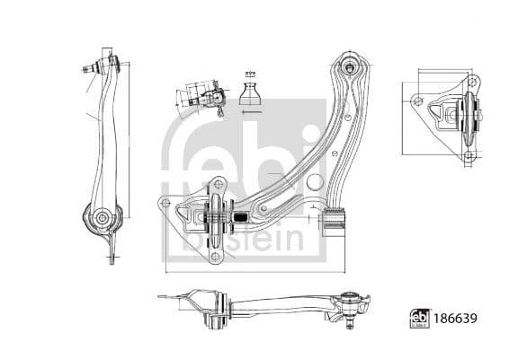 Brat, suspensie roata FEBI BILSTEIN 186639