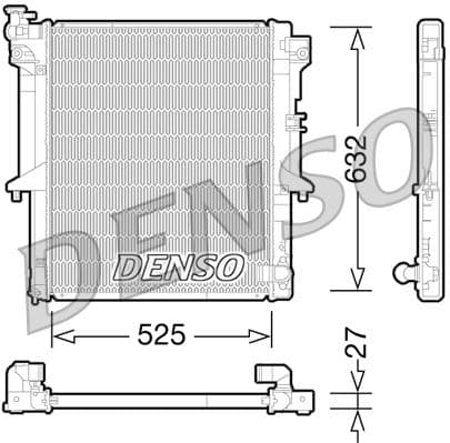 Radiator, racire motor DENSO DRM45034