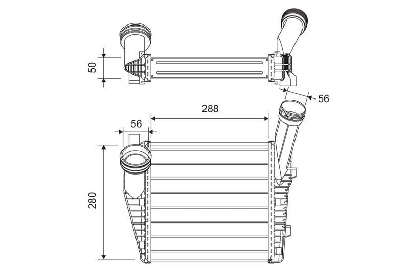 Intercooler, compresor VALEO 822947