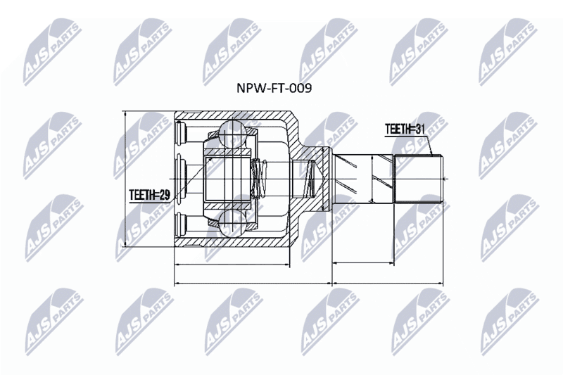 Set articulatie, planetara NTY NPW-FT-009