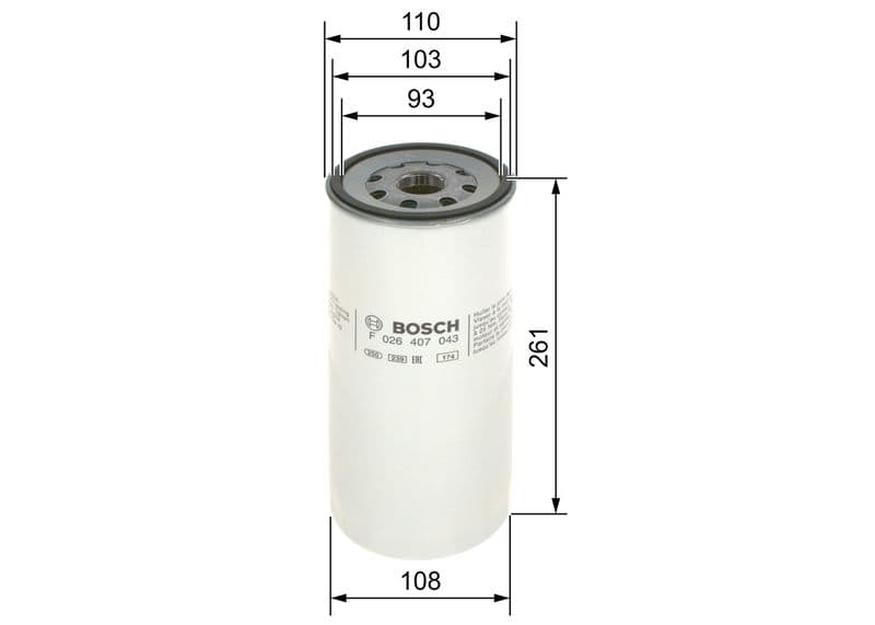 Filtru ulei BOSCH F 026 407 043