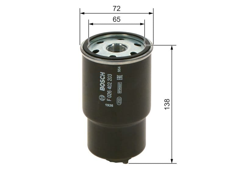 filtru combustibil BOSCH F 026 402 203