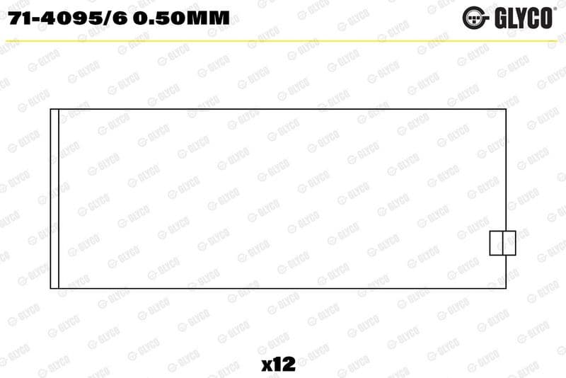 Cuzinet bielă GLYCO 71-4095/6 0.50mm