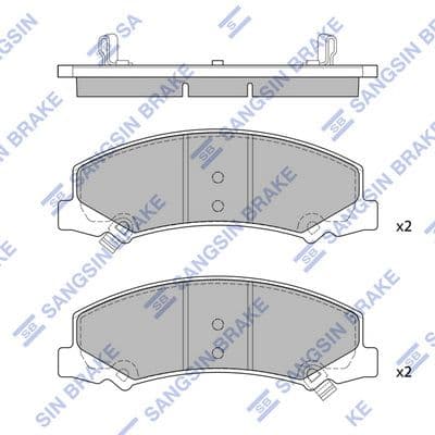 set placute frana,frana disc Hi-Q SP1443