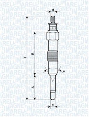 Bujie incandescenta MAGNETI MARELLI 062581201304