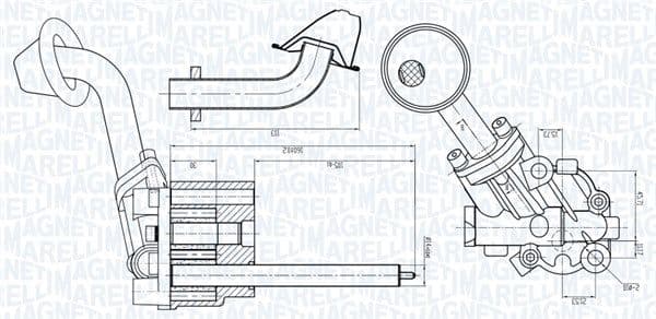Pompa ulei MAGNETI MARELLI 351516000005