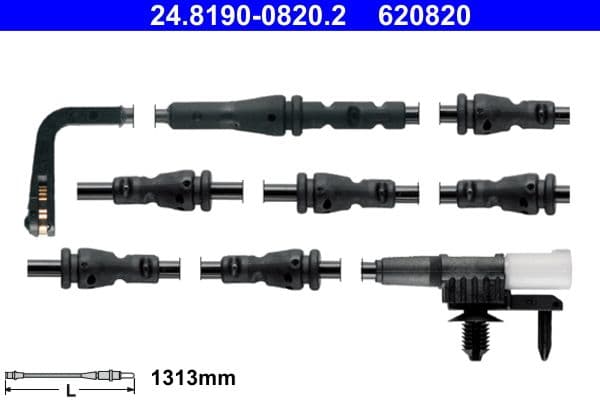 senzor de avertizare,uzura placute de frana ATE 24.8190-0820.2