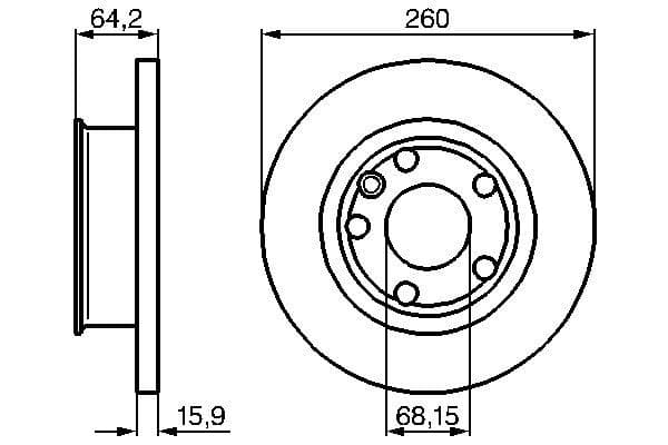 Disc frana BOSCH 0 986 478 547