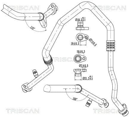 conducta presiune variabila,aer conditionat TRISCAN 9010 25027