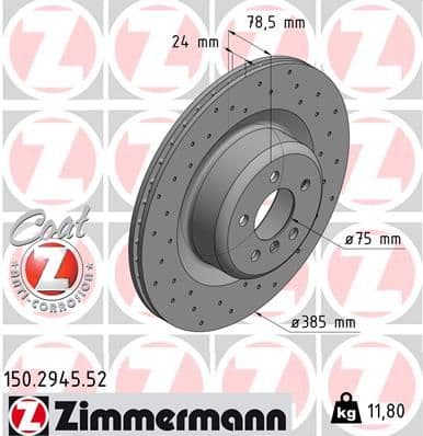 Disc frana ZIMMERMANN SPORT Z 150.2945.52