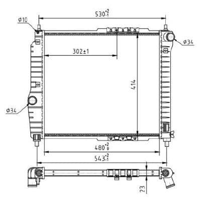 Radiator, racire motor MTR 13054479