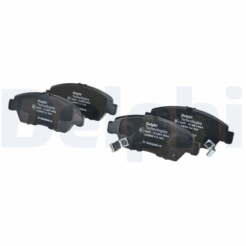 set placute frana,frana disc DELPHI LP809