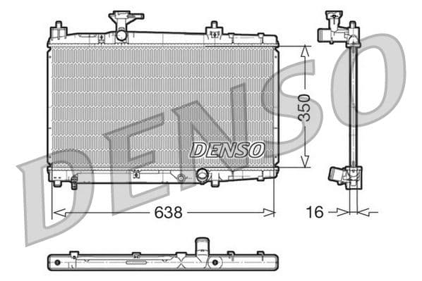 Radiator, racire motor DENSO DRM50007