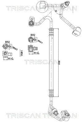 conducta presiune variabila,aer conditionat TRISCAN 9010 16037