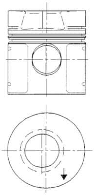 Piston KOLBENSCHMIDT 91550600