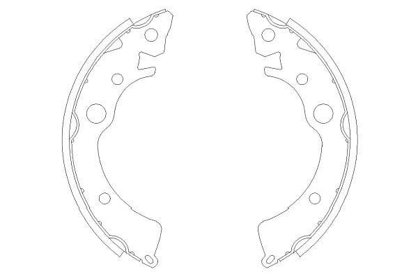 Set saboti frana KAVO PARTS KBS-2902