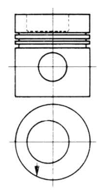 Piston KOLBENSCHMIDT 93750610