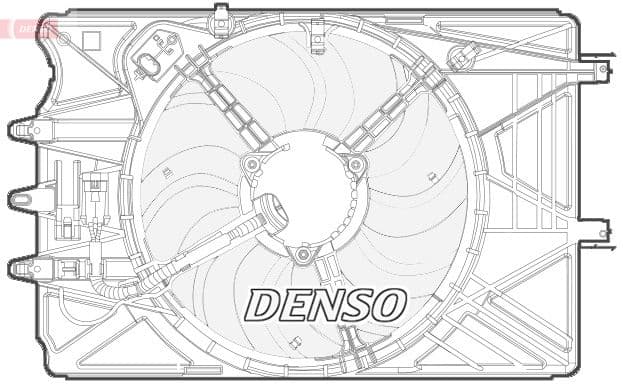 Ventilator, radiator DENSO DER09070