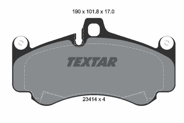 set placute frana,frana disc TEXTAR 2341401