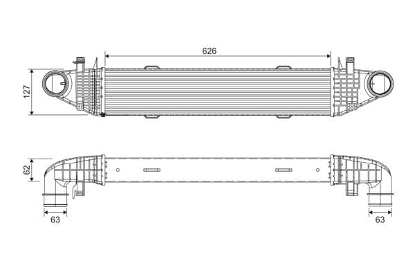 Intercooler, compresor VALEO 818276