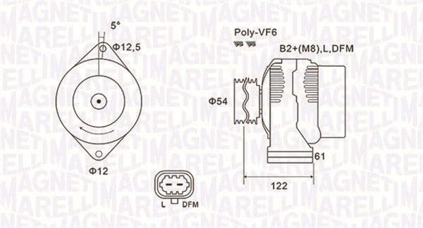 Generator / Alternator MAGNETI MARELLI 063731994010