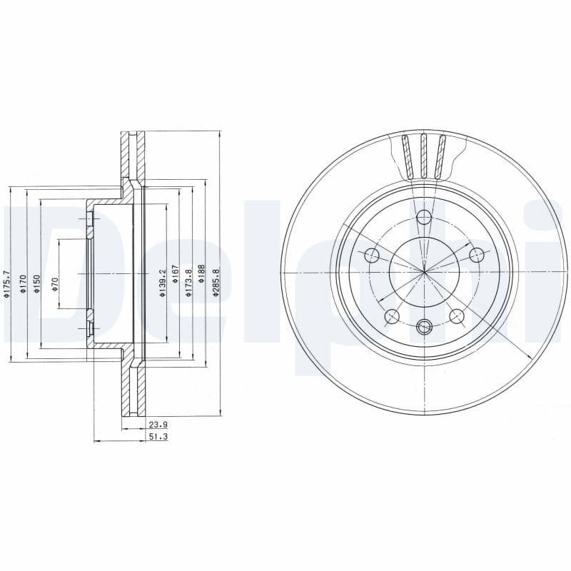Disc frana DELPHI BG2908