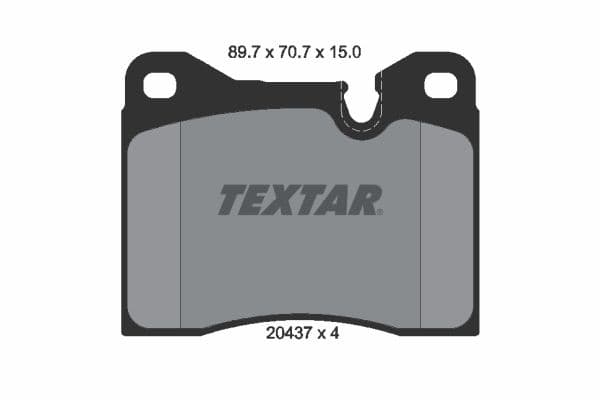 set placute frana,frana disc TEXTAR 2043703