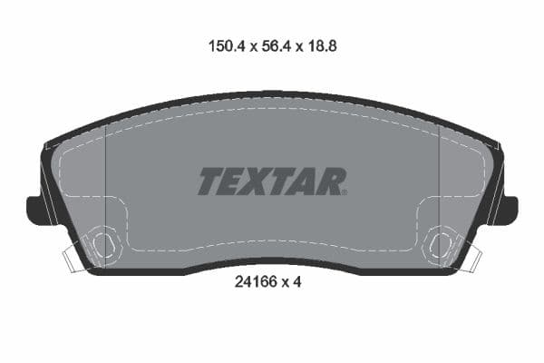set placute frana,frana disc TEXTAR Q+ 2416601