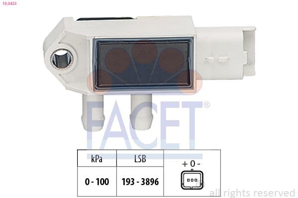senzor presiune aer FACET OE Equivalent 10.3423