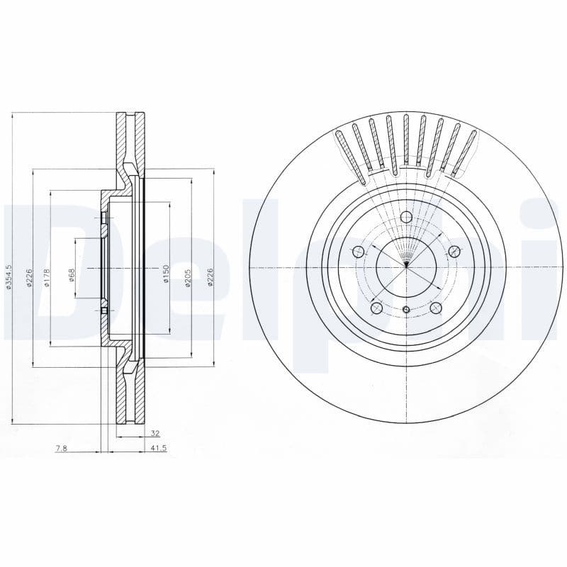 Disc frana DELPHI BG9073C