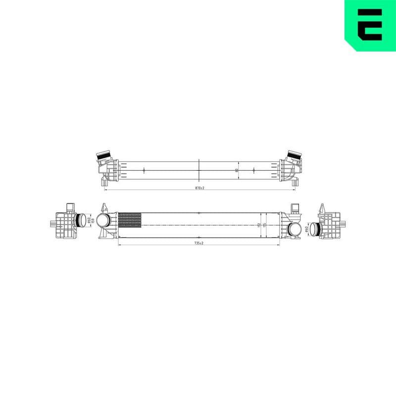 Intercooler, compresor ERA 672003