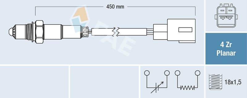 Sonda Lambda FAE 77457