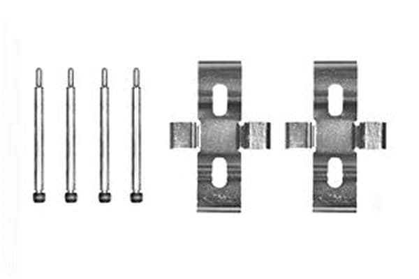 Set accesorii, placute frana TRW PFK172