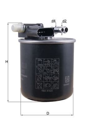 filtru combustibil KNECHT KL 911