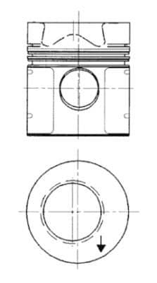 Piston KOLBENSCHMIDT 92525700