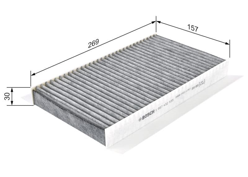 Filtru, aer habitaclu BOSCH 1 987 432 535