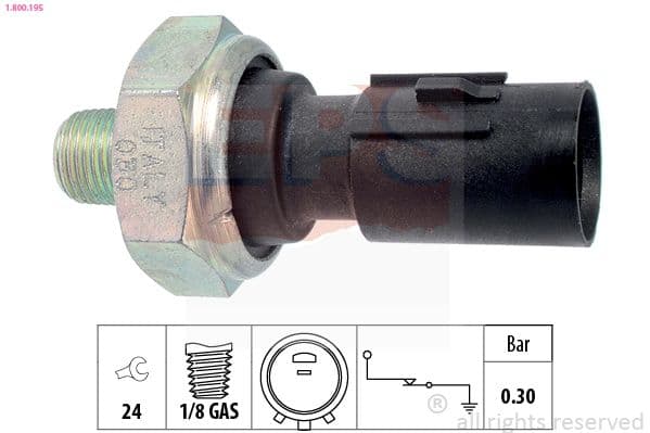 Senzor presiune ulei EPS Made in Italy - OE Equivalent 1.800.195