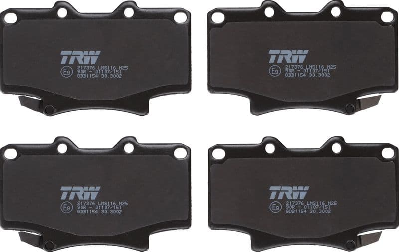 set placute frana,frana disc TRW GDB1154