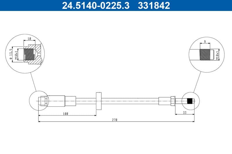 Furtun frana ATE 24.5140-0225.3