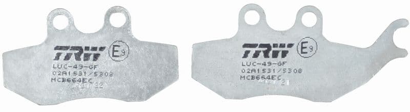 set placute frana,frana disc TRW Organic Eco MCB664EC