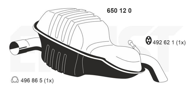 Toba esapament finala ERNST 650120